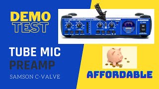 Video thumbnail for Affordable Tube Mic Preamp - Samson C-Valve | (Demo/Test/Review)🎚️ by Alberto Martinez Del Rio Guitar