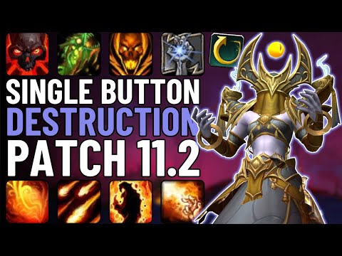 One Button Destruction Warlock Guide | Single-Button DPS in WoW Patch 11.2