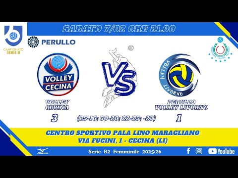 SERIE B2 2025/2026: BAIA DEL MARINAIO VOLLEY CECINA - PERULLO VOLLEY LIVORNO
