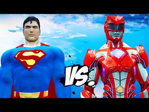 Superman VS Red Ranger (Power Rangers 2017) - EPIC BATTLE