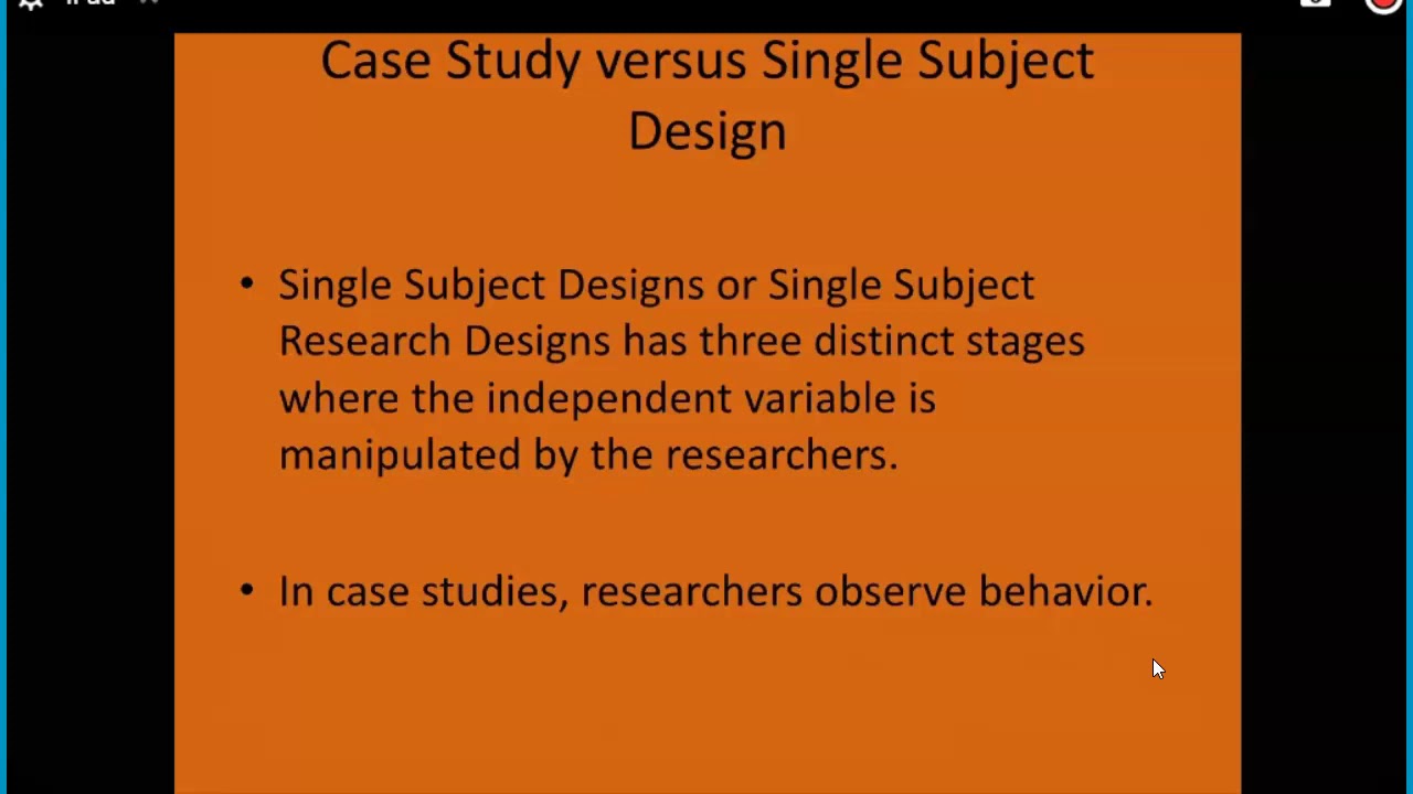 MHS 607 Case Studies & Case Reports
