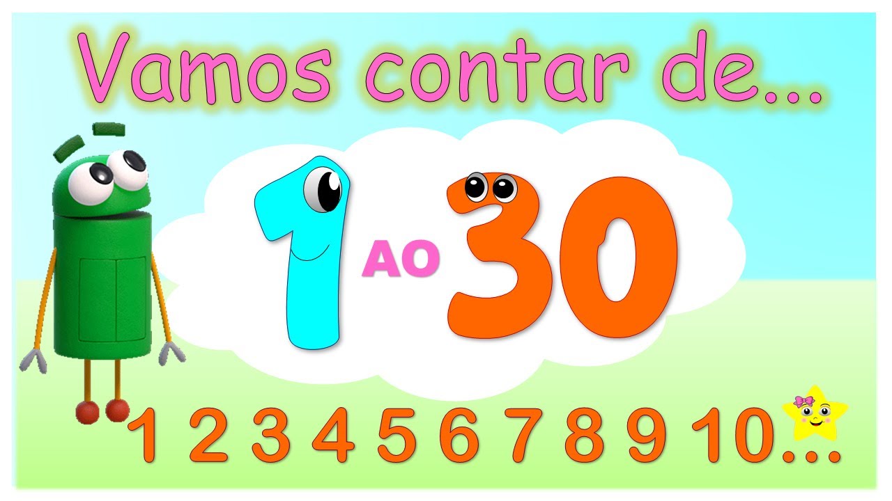 números de 1 ao 30 para crianças mais inteligentes - contando do 1 até 30 - Educação Infantil