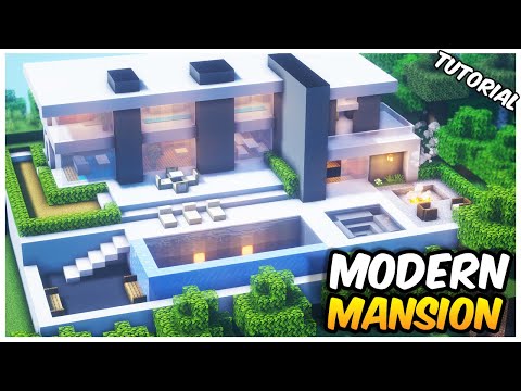 Minecraft: Modern Mansion Tutorial | How to Build in Minecraft (#1)
