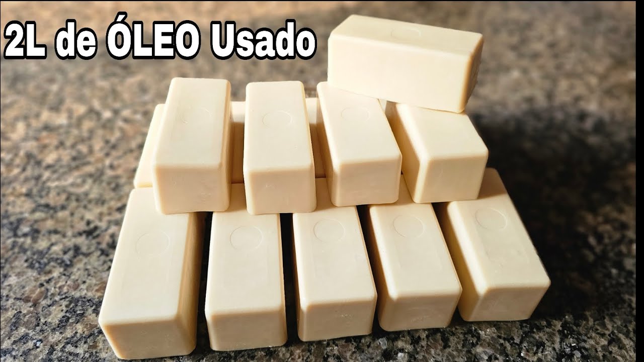 COMO FAZER SABÃO CASEIRO COM 2L DE ÓLEO USADO de Bicarbonato e Sal