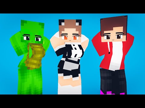 DARLING OHAYO SUPER IDOL DANCE : MINECRAFT ANIMATION |BAGAS CRAFT MIKEY AND JJ   - MONSTER SCHOOL