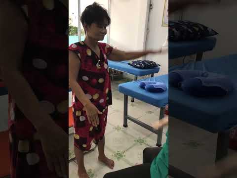 Chương trình tập phục hồi tai biến cho cô BN tại PK