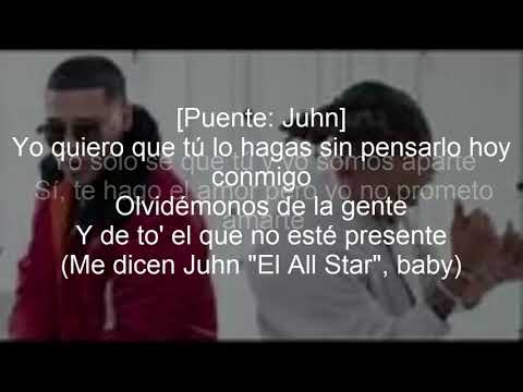 LETRA CONFÍA REMIX JUHN  ft  OZUNA