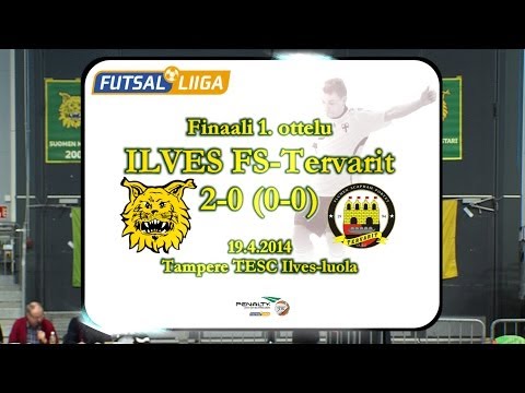Ilves FS-Tervarit 2-0 (0-0) Futsal-Liigan 1.  finaali 19.4.2014 Tampere kooste