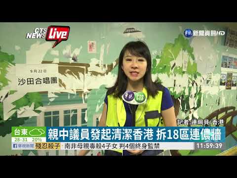 親中議員發起清潔香港 拆18區連儂牆