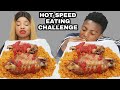HOT SPEED EATING CHALLENGE WITH MY SON | PARTY JOLLOF RICE & TURKEY WINGS | AFRICAN FOOD MUKBANG