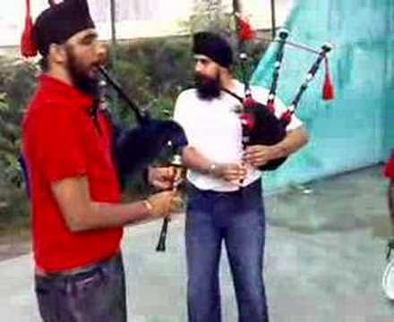 Just Jamming bagpipes and drums