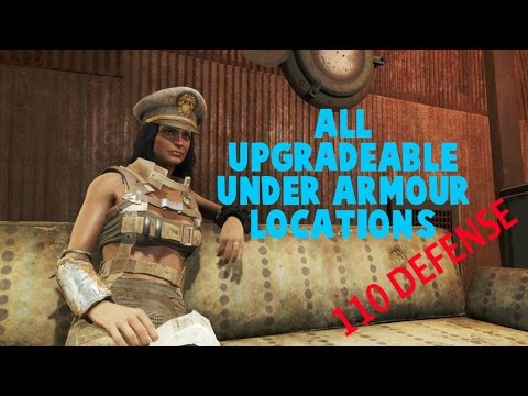 FALLOUT 4 - ALL UPGRADEABLE UNDER ARMOUR LOCATIONS