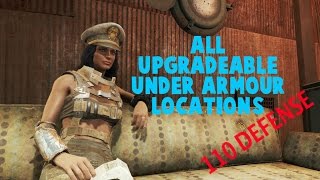 FALLOUT 4 - ALL UPGRADEABLE UNDER ARMOUR LOCATIONS