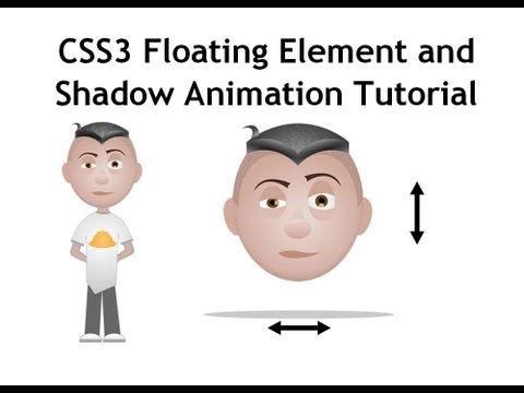 CSS3 keyframes Animation Tutorial Floating Element Shadows