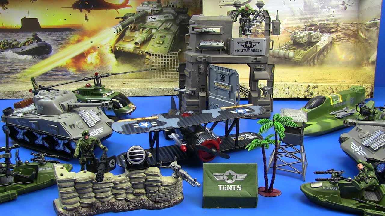 Box of Military Toys ! Military Toys U.S.Soldiers, Airplanes,Tanks,Helicopter and more Military Toys