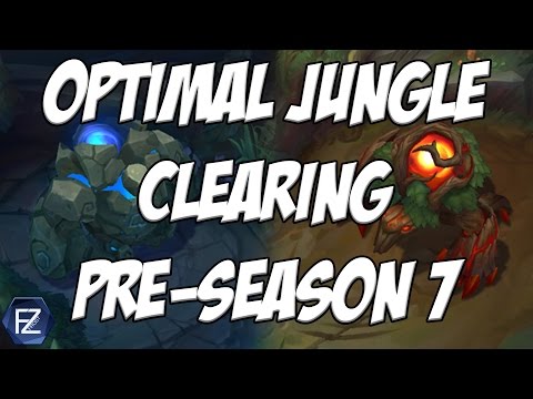 Optimal Jungle Clearing/Pathing Pre-season 7 [League of Legends]