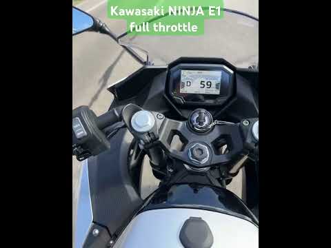Full throttle test original...ninja E1 #kawasakininja #rubitech #emoto #underkawa