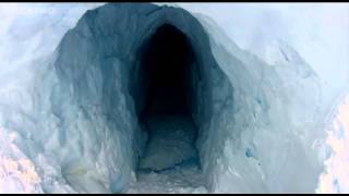 Andy discovers moulin tunnels - Operation Iceberg - Episode 1 - BBC Two