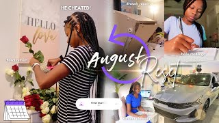 AUGUST RESET🫶🏾: he cheated, content planning, closet clean-out🪄
