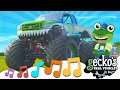 Monster Truck Song NEW Kids Songs Wheels Go Round And Round Gecko S Real Vehicles Ultimate Vehicles
