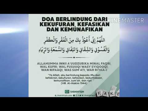 Doa berlindung dari kekufuran , kafasikan dan kemunafikan