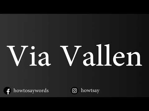 How To Pronounce Via Vallen