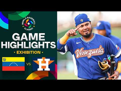 Venezuela vs. Astros 2026 World Baseball Classic | Exhibition Game Highlights