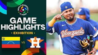 Venezuela vs. Astros 2026 World Baseball Classic | Exhibition Game Highlights