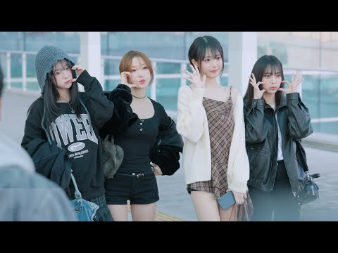 [8K] QWER 월드투어 미국 출국 직캠 | 251030