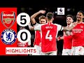 Arsenal vs Chelsea 5-0 HIGHLIGHTS.Trossard,Ben White & Kai Havertz goals