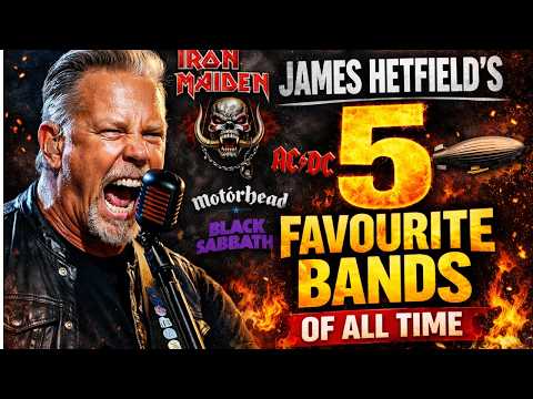 JAMES HETFIELD’S 5 FAVORITE BANDS OF ALL TIME 🤘 Metal Legends That Inspired Metallica