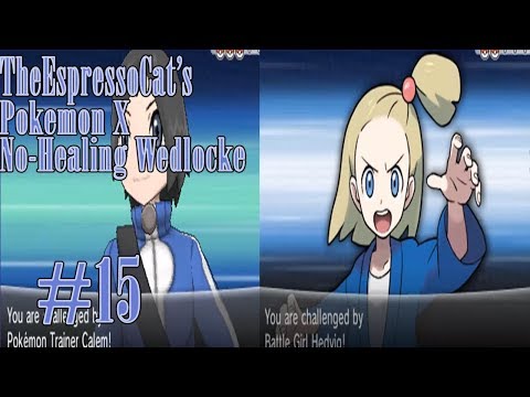 Pokemon X ”No Healing” Wedlocke Ep15: Two of  most difficult battles - Mass-falls or Zero Deaths