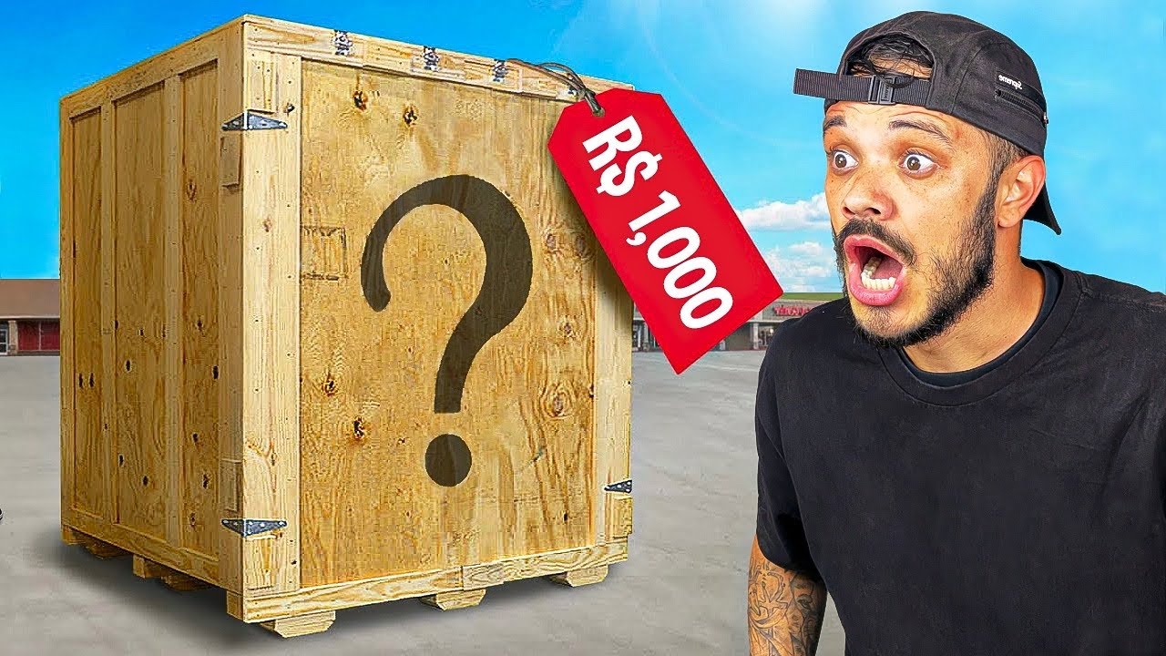 Abri uma CAIXA MISTERIOSA de R$ 1.000,00 do PARAGUAI