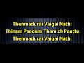 Thenmadurai Vaigai Nadhi karaoke with lyrics  Dharmathin Thalaivan Thenmadurai Vaigai Nadhi karaaoke