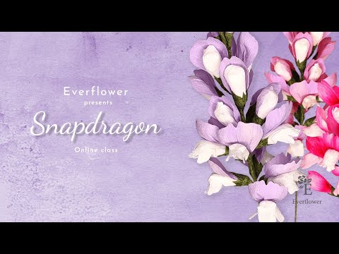 Crepe Paper Snapdragon Tutorial