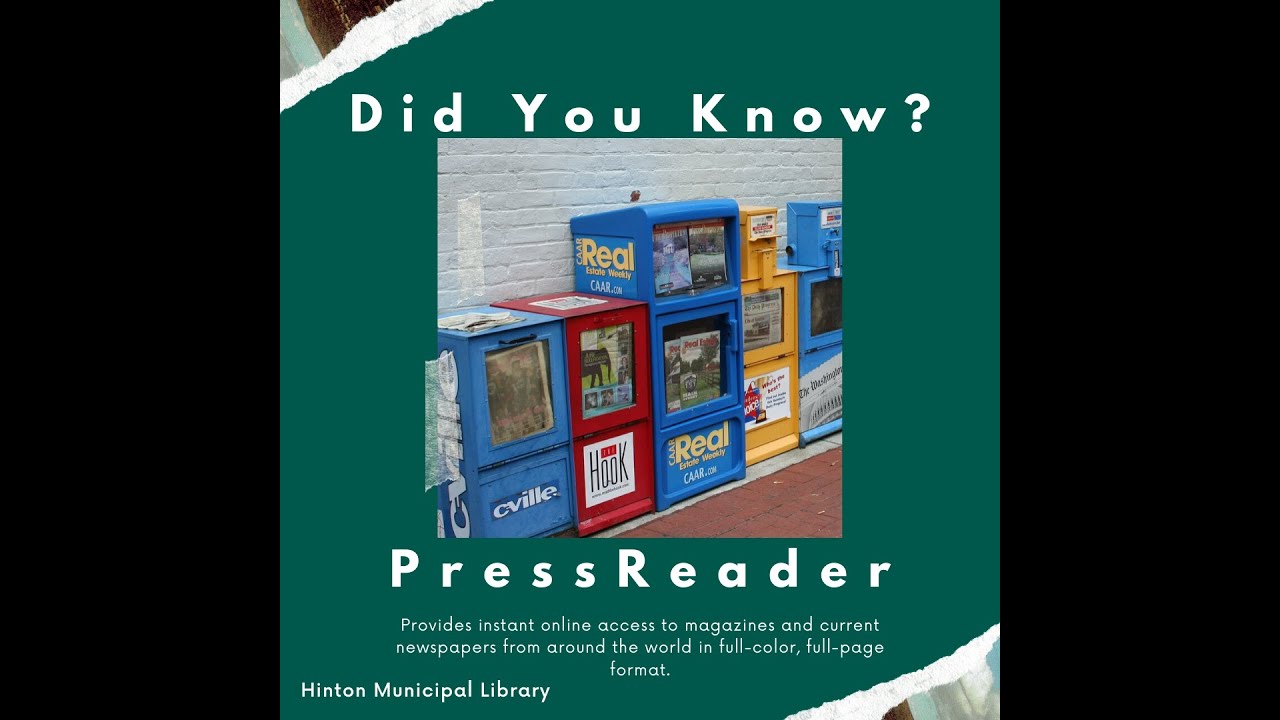 Did You Know? - Getting Started with PressReader