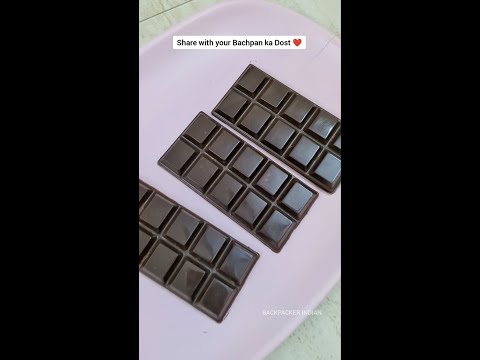 Homemade Dairy Milk Chocolate Recipe 🍫😋 #shorts #chocolate #recipe