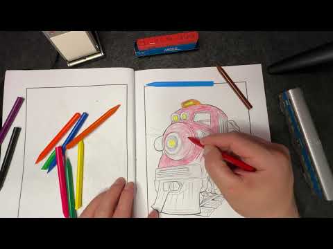 Instantly Reduce Stress With Calming Train Coloring