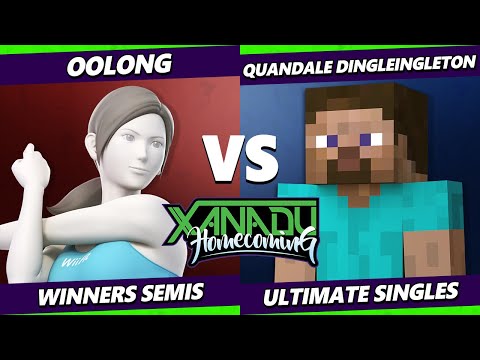 Xanadu Homecoming Top 8 - Oolong (Wii Fit) Vs. Dinglelingleton (Steve) Smash Ultimate - SSBU