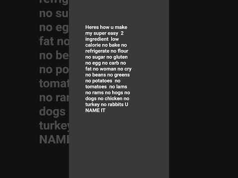 Heres how u make my super easy  2 ingredient  low calorie no bake no