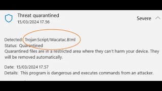 Trojan:Win32/Wacatac.B!ml Removal (Nov. 2022 Update)