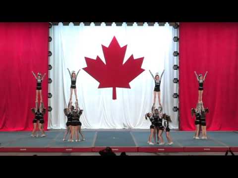 Black Widow Cheer Gym Rock N Pop Small Youth AA 2 Run 1