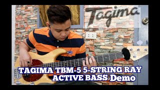 Video thumbnail for TAGIMA TBM-5 5-STRING RAY ACTIVE BASS Sample tone / Demo by Dheck TV
