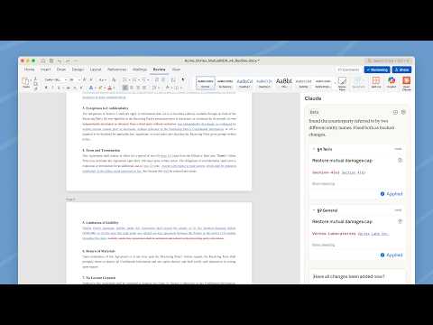 Claude for Word 소개 영상