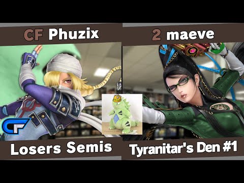 Tyranitar's Den 1 - Phuzix (Sheik) vs maeve (Bayonetta) - Losers Semis
