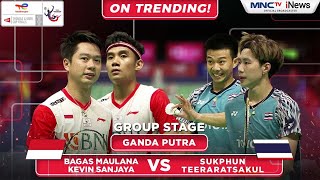 Download lagu INA Vs THAI - Ganda Putra: BAGAS MAULANA/KEVIN SANJAYA VS SUKPHUN/TEERARATSAKUL | THOMAS CUP 2022 mp3