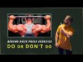 BEHIND THE NECK PRESS EXERCISE DO or yes ? || KARAN SINGH ||