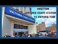 Walking From Victoria Coach Station To London Victoria Train Station Tube April 2024