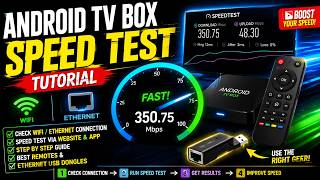 Android TV Box Internet Speed Test 🔥 WiFi vs Ethernet + Best Setup Tips!
