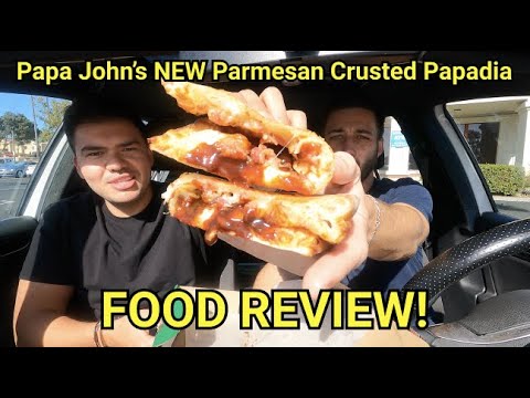 Papa John's NEW PAPADIA FOOD REVIEW | We try ALL THE...